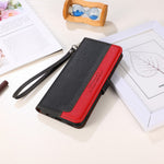 KHAZNEH RFID Blocking Anti-theft Swiping Function Litchi Skin Leather Phone Shell Case for Samsung Galaxy A32 4G (EU Version)