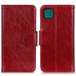 For Samsung Galaxy A22 5G (EU Version) Protective Phone Case Shockproof Flip Folio Cover Nappa Texture Split Leather Phone Shell with Stand Wallet
