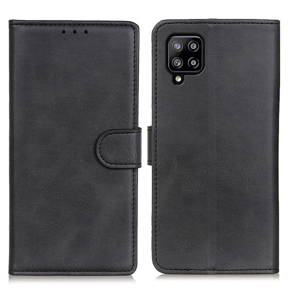 PU Læder Magnetisk Pung Læder Etui Beskyttelsescover til Samsung Galaxy A22 4G (EU Version)