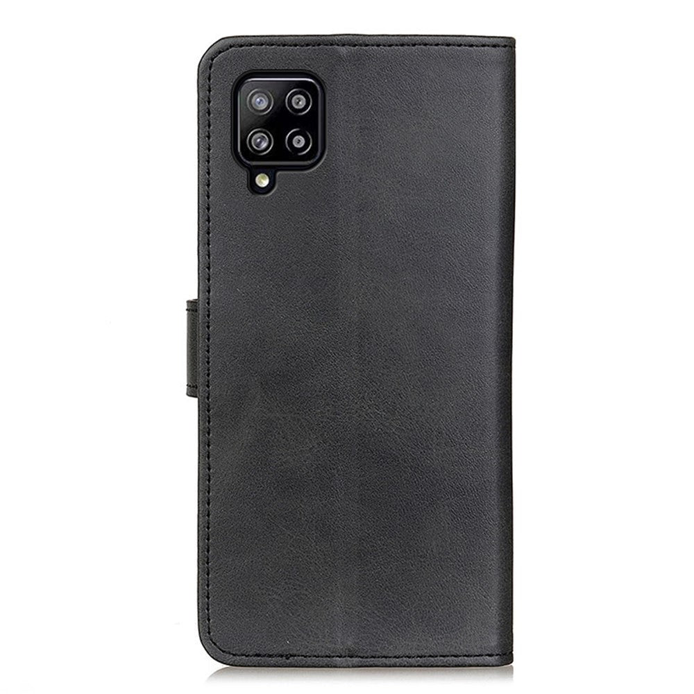 PU Læder Magnetisk Pung Læder Etui Beskyttelsescover til Samsung Galaxy A22 4G (EU Version)