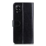 Full-Protection Crazy Horse Texture Læderpung Stativ Telefoncover til Samsung Galaxy A22 4G (EU Version)