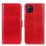 Full-Protection Crazy Horse Texture Læderpung Stativ Telefoncover til Samsung Galaxy A22 4G (EU Version)
