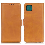 Wallet Stand Leather Phone Case Cover with Magnetic Double Clasp for Samsung Galaxy A22 5G (EU Version)