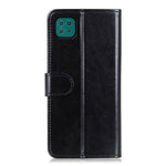 Crazy Horse Texture Leather Wallet Stand Cellphone Shell Case for Samsung Galaxy A22 5G (EU Version)