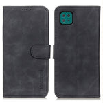 KHAZNEH Wallet Design Retro Grain Style PU Leather Case with Stand for Samsung Galaxy A22 5G (EU Version)