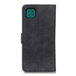 KHAZNEH Wallet Design Retro Grain Style PU Leather Case with Stand for Samsung Galaxy A22 5G (EU Version)
