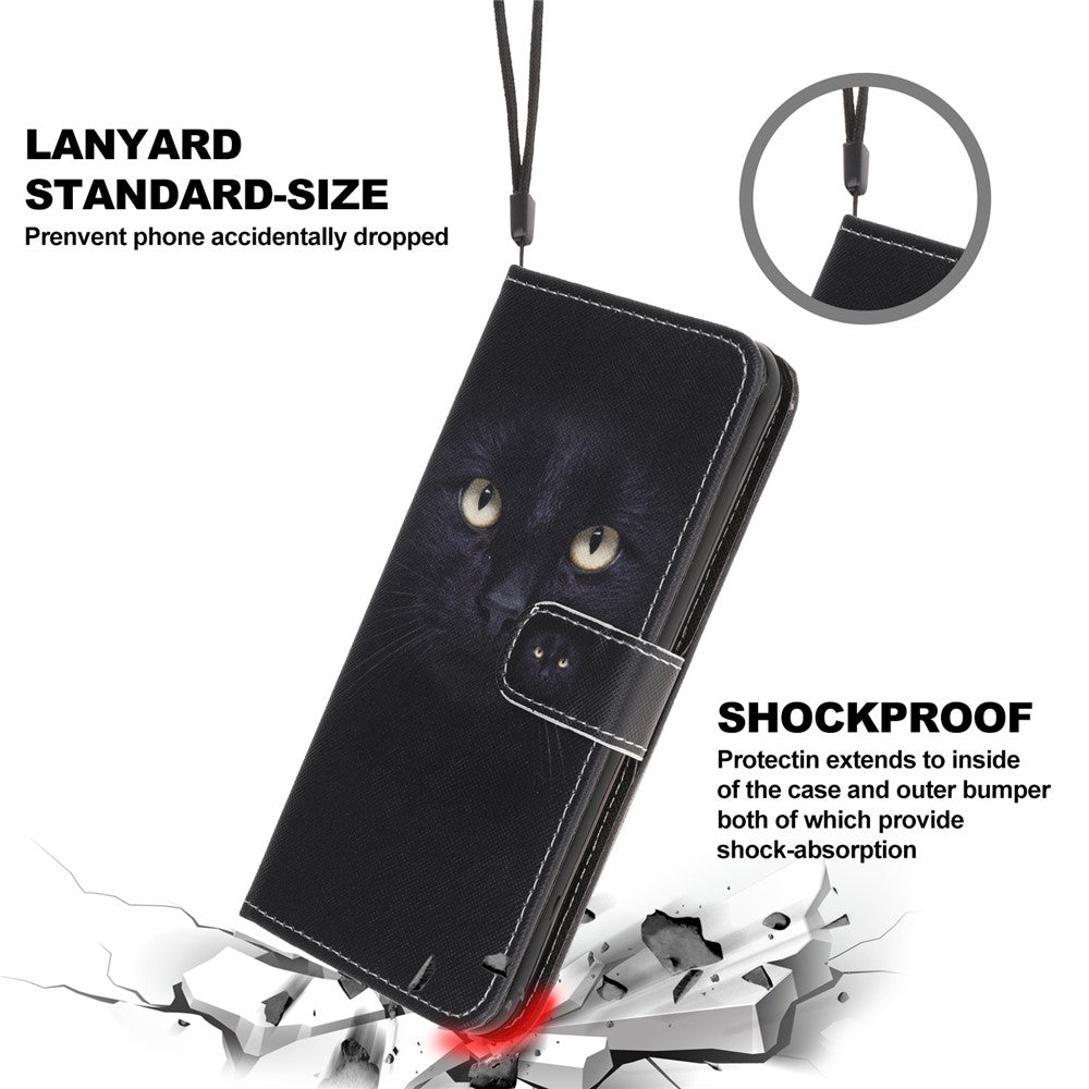 Pung Etui med Krydsstruktur og Stativ til Samsung Galaxy A22 5G (EU Version)