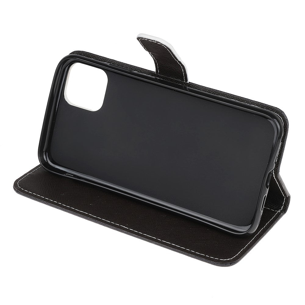 Pung Etui med Krydsstruktur og Stativ til Samsung Galaxy A22 5G (EU Version)
