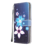 Wallet Design Cross Texture Nyt Mønster Printet Læder Stand Etui til Samsung Galaxy A22 4G (EU Version)