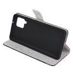 Wallet Design Cross Texture Nyt Mønster Printet Læder Stand Etui til Samsung Galaxy A22 4G (EU Version)