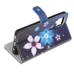 Wallet Design Cross Texture Nyt Mønster Printet Læder Stand Etui til Samsung Galaxy A22 4G (EU Version)