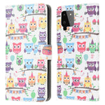 Mönstertryck Fullt skyddande plånboksdesign Läderfodral med stativ för Samsung Galaxy A22 4G (EU-version)