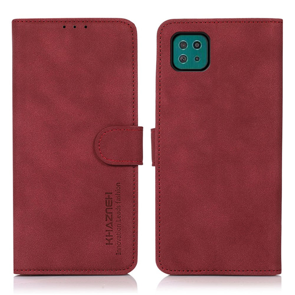 Lint Texture Leather Wallet Case for Samsung Galaxy A22 5G (EU Version)