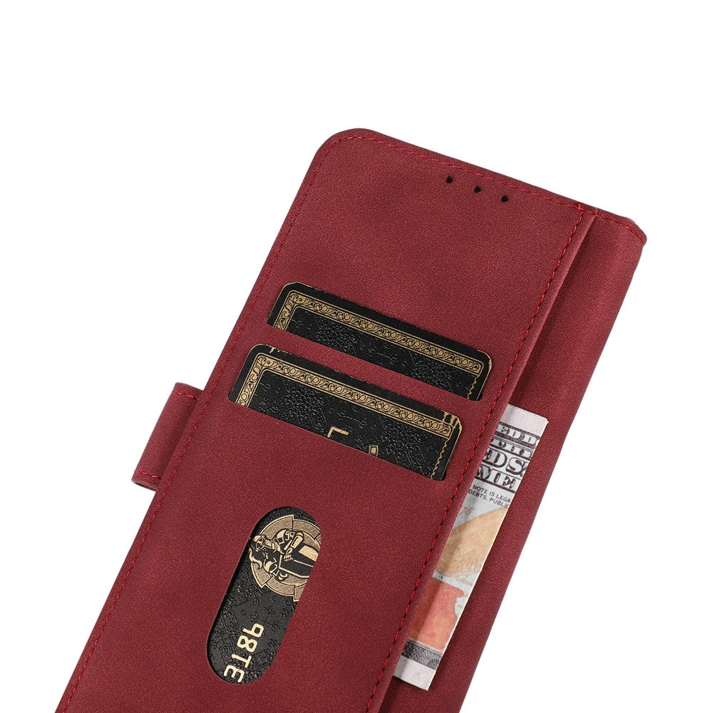 Lint Texture Leather Wallet Case for Samsung Galaxy A22 5G (EU Version)