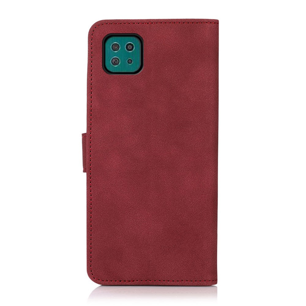 Lint Texture Leather Wallet Case for Samsung Galaxy A22 5G (EU Version)