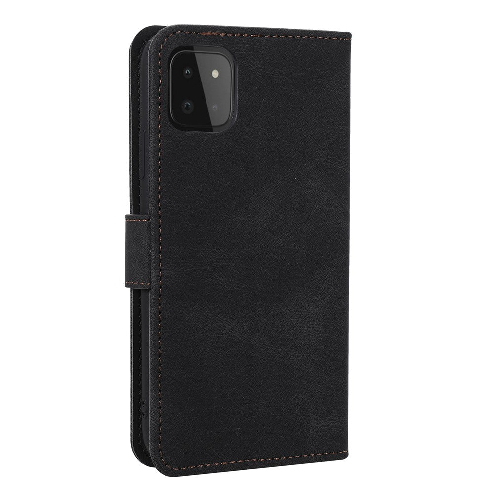 Syning Læder Etui Stander Beskytter til Samsung Galaxy A22 5G (EU Version)