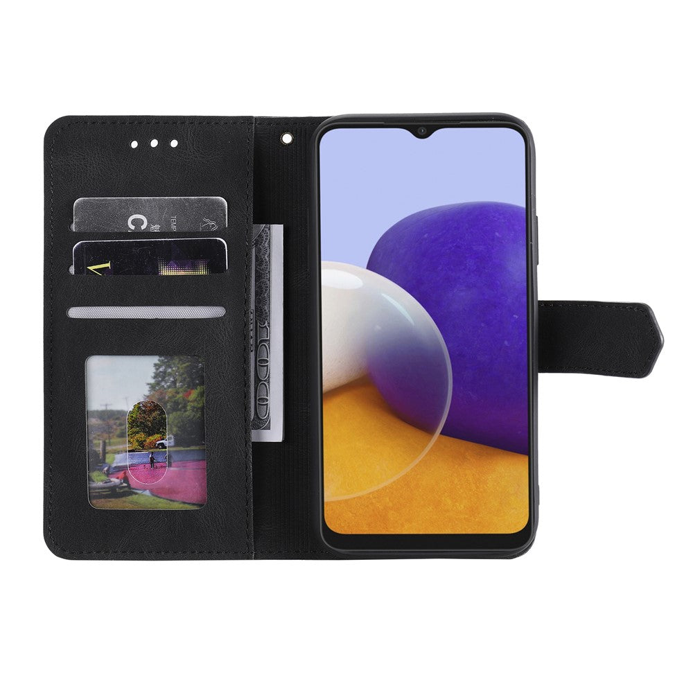 Syning Læder Etui Stander Beskytter til Samsung Galaxy A22 5G (EU Version)