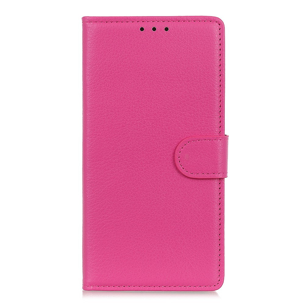 Til Samsung Galaxy A22 5G (EU-version) klassisk stil Litchi-tekstur PU-læderpung mobiltelefonetui