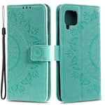 Præget Mandala Blomst Pung Læder Etui til Samsung Galaxy A22 4G (EU Version)