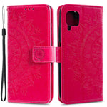 Præget Mandala Blomst Pung Læder Etui til Samsung Galaxy A22 4G (EU Version)
