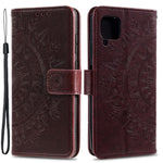 Præget Mandala Blomst Pung Læder Etui til Samsung Galaxy A22 4G (EU Version)