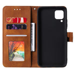 Splicing Stitching Skin-touch PU Leather Case Stand Protector Cover for Samsung Galaxy A22 4G (EU Version)