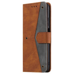 Splicing Stitching Skin-touch PU Leather Case Stand Protector Cover for Samsung Galaxy A22 4G (EU Version)