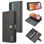 DG.MING Detachable 2-in-1 Leather Wallet TPU Case for Samsung Galaxy A32 4G (EU Version) Cover