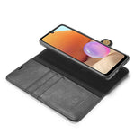 DG.MING Detachable 2-in-1 Leather Wallet TPU Case for Samsung Galaxy A32 4G (EU Version) Cover