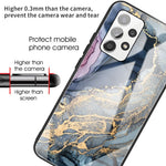 Shockproof Marble Pattern Tempered Glass + TPU Phone Case for Samsung Galaxy A32 4G (EU Version)