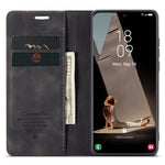 CASEME 013-serien til Samsung Galaxy S21 FE Pung Stander Cover Automatisk Sugefunktion Læder Etui