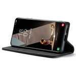 CASEME 013-serien til Samsung Galaxy S21 FE Pung Stander Cover Automatisk Sugefunktion Læder Etui