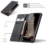CASEME 013-serien til Samsung Galaxy S21 FE Pung Stander Cover Automatisk Sugefunktion Læder Etui