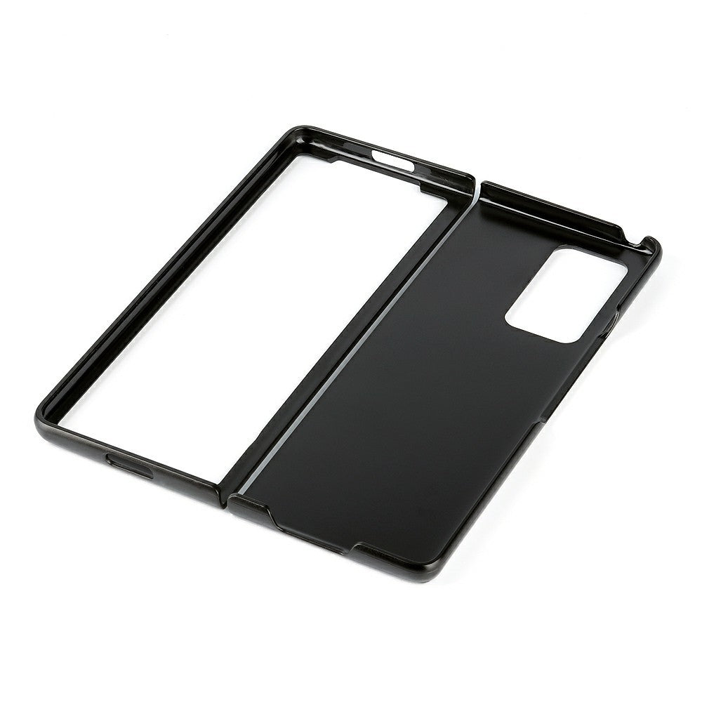 Carbon Fiber Texture Leather Case for Samsung Galaxy Z Fold2 5G
