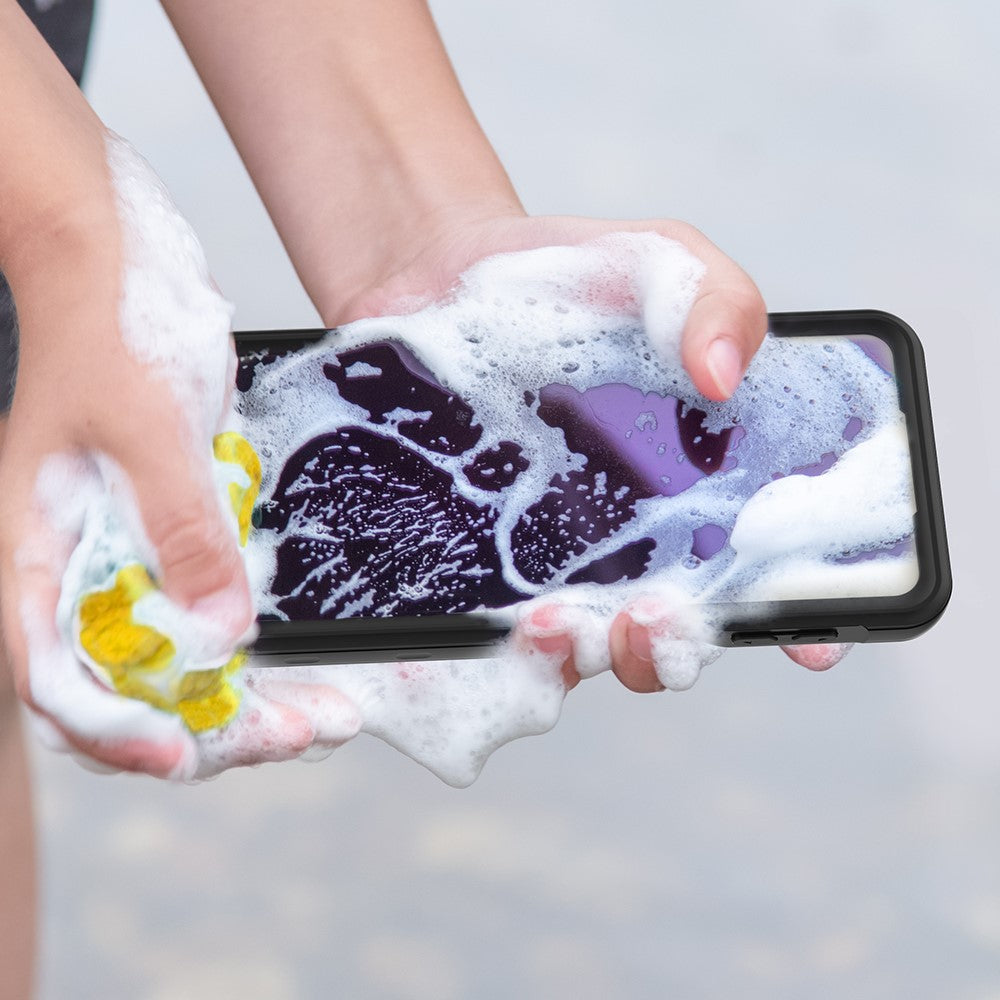 SHELLBOX Vandtæt Full Body Cover IP68 Vandtæt Telefoncover [Understøtter Fingeraftryksoplåsning] til Samsung Galaxy A32 5G/M32 5G