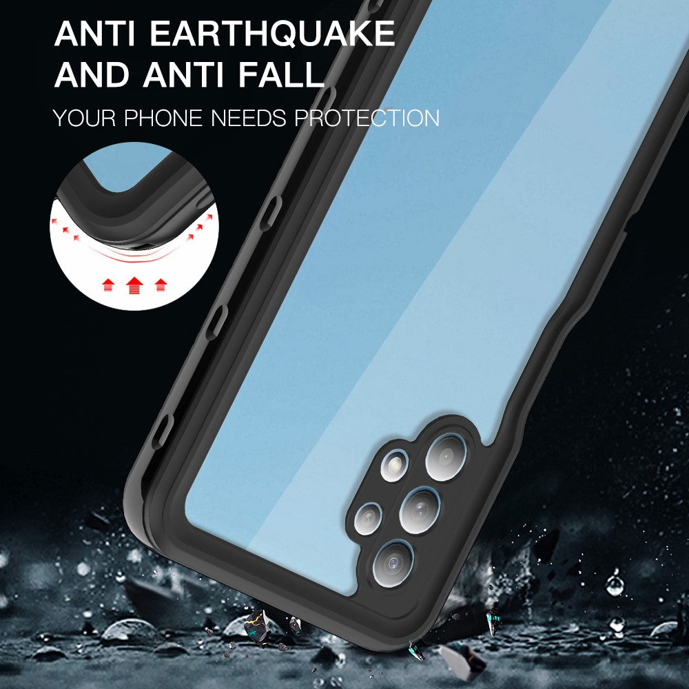 SHELLBOX Vandtæt Full Body Cover IP68 Vandtæt Telefoncover [Understøtter Fingeraftryksoplåsning] til Samsung Galaxy A32 5G/M32 5G