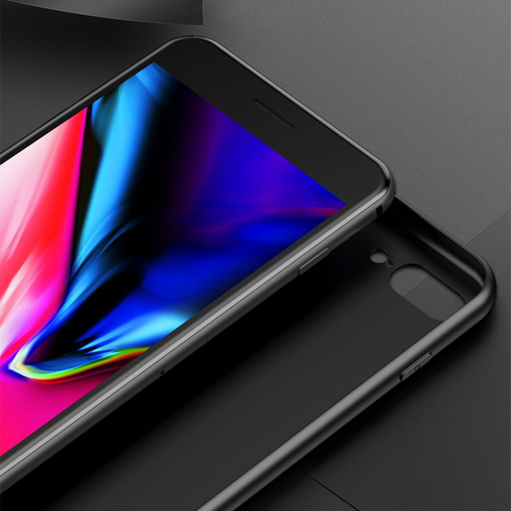 Well-Protected Anti-Scratch Tempered Glass Color Gradient Design Cell Phone Back Case for Samsung Galaxy A22 5G (EU Version)