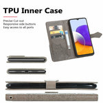 Embossed Mandala Flower PU Leather Case Stand Wallet for Samsung Galaxy A22 4G (EU Version)