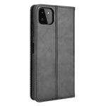 Vintage Style Phone Case Magnetic Closure Leather Cover with Wallet Stand for Samsung Galaxy A22 5G (EU Version)