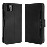 Multiple Card Slots Design Leather Phone Case with Stand for Samsung Galaxy A22 5G (EU Version) with Separated Card Pocket