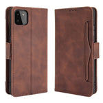 Multiple Card Slots Design Leather Phone Case with Stand for Samsung Galaxy A22 5G (EU Version) with Separated Card Pocket