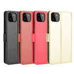 Crazy Horse Skin Leather Shell with Wallet Stand Design for Samsung Galaxy A22 5G (EU Version)