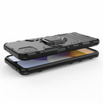Cool Guard 2-i-1 Ring Holder Støtteben PC TPU Hybrid Cover til Samsung Galaxy A22 5G (EU Version)