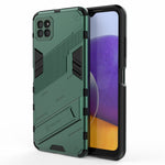 Foldable Kickstand PC + TPU Hybrid Phone Cover Back Case for Samsung Galaxy A22 5G (EU Version)