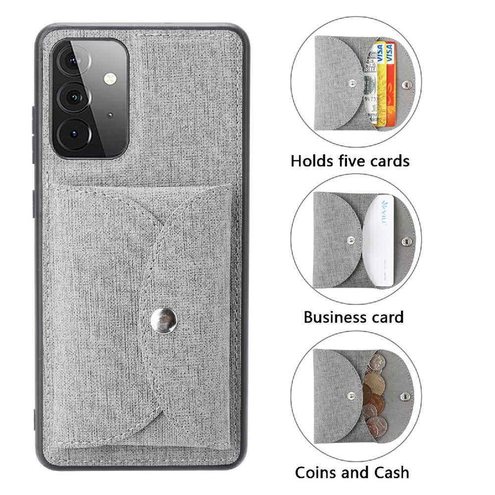 VILI T Series Magnetic-Absorption Wallet Shockproof Leather Cell Phone Case Shell for Samsung Galaxy A72 4G/5G