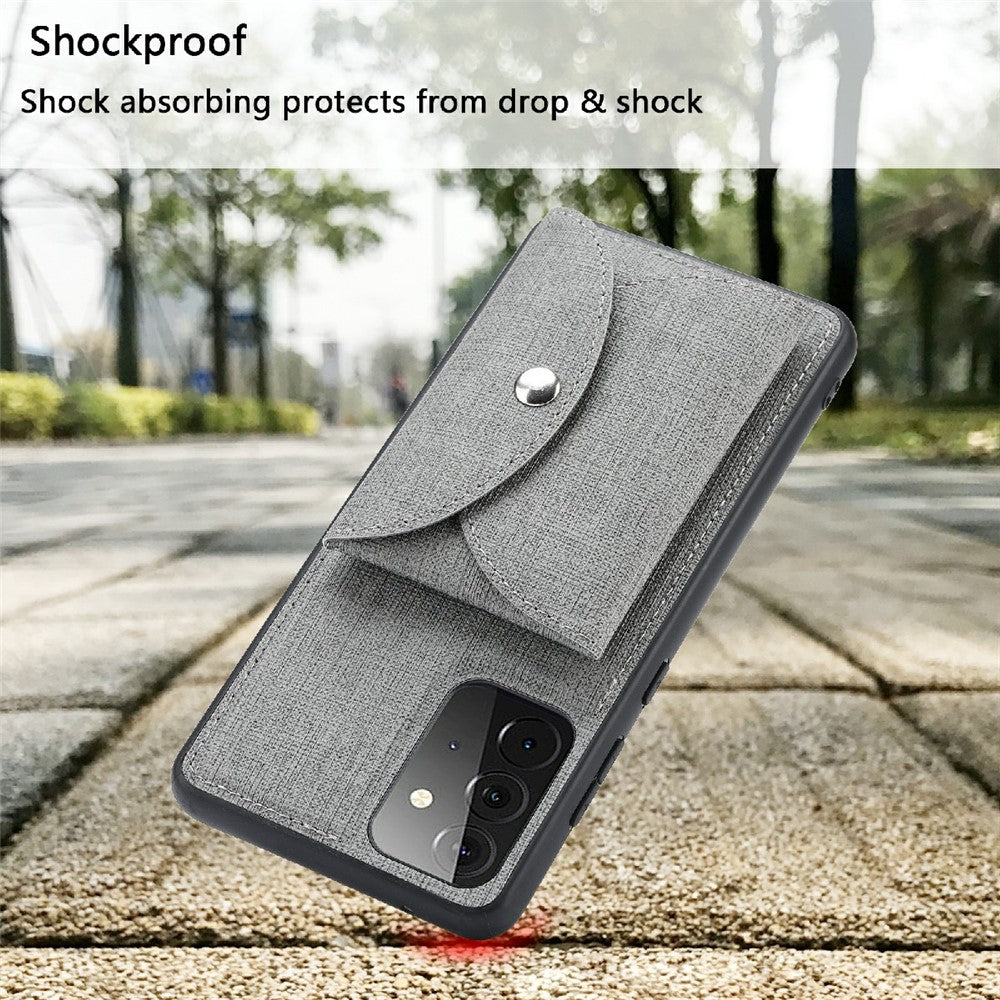 VILI T Series Magnetic-Absorption Wallet Shockproof Leather Cell Phone Case Shell for Samsung Galaxy A72 4G/5G