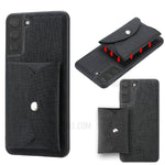 VILI T Series Magnetic Absorption Wallet Design Anti-Fall Leather Mobile Phone Case Cover for Samsung Galaxy S21 5G/4G
