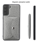 VILI T Series Magnetic Absorption Wallet Design Anti-Fall Leather Mobile Phone Case Cover for Samsung Galaxy S21 5G/4G