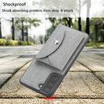 VILI T Series Magnetic Absorption Wallet Design Anti-Fall Leather Mobile Phone Case Cover for Samsung Galaxy S21 5G/4G