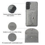 VILI T Series Magnetic Absorption Wallet Design Anti-Fall Leather Mobile Phone Case Cover for Samsung Galaxy S21 5G/4G